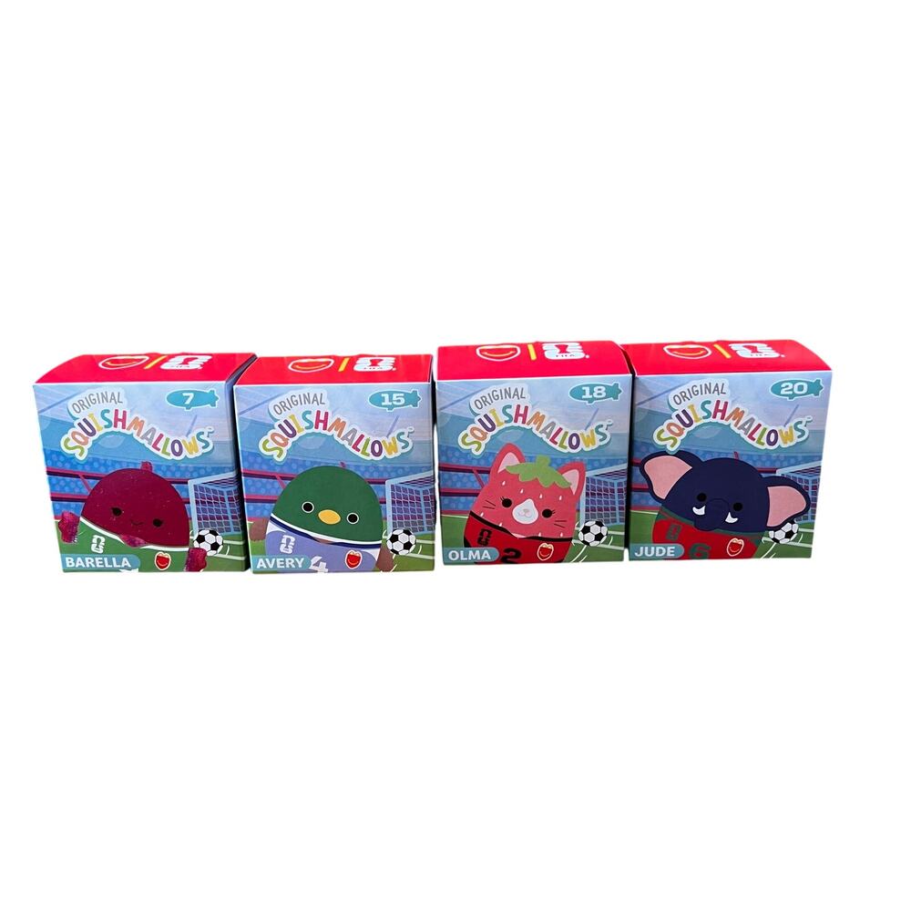 MCDONALDS Squishmallows FIFA World Cup 2026 Lot 4 Barella Avery Olma Jude Boxes